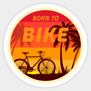 Born To Bike, Cyclist Sticker